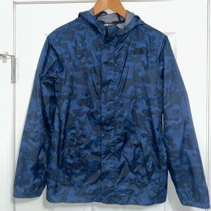 The North Face Big Boys Navy Camo Windbreaker